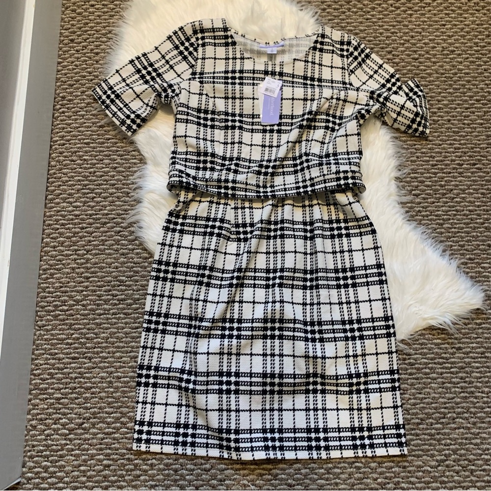 Motherhood Nursing Dress Outfit Work Professional Size Large